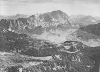 Monte Cristallo mit dem Talkessel von Cortina